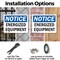 Signmission Energized Equipment OSHA Notice Sign, Plastic, 10in W x 7in L, 2PK OS-2PACK-NS-P-710-L-12043 - alternate 2